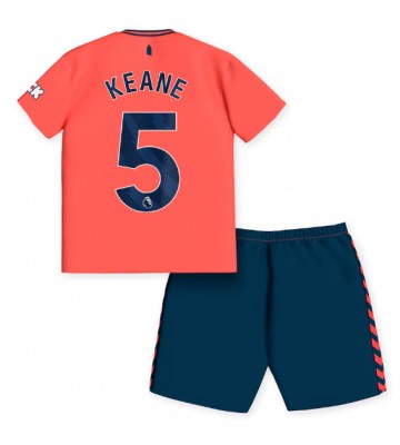 Everton Michael Keane #5 Udebanesæt Børn 2023-24 Kort ærmer (+ korte bukser)